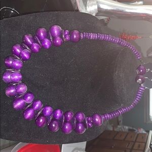 Purple Necklace & Earring Set